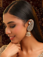 Thumbnail for Ruby Raang Pearl Jhumka - Distacart