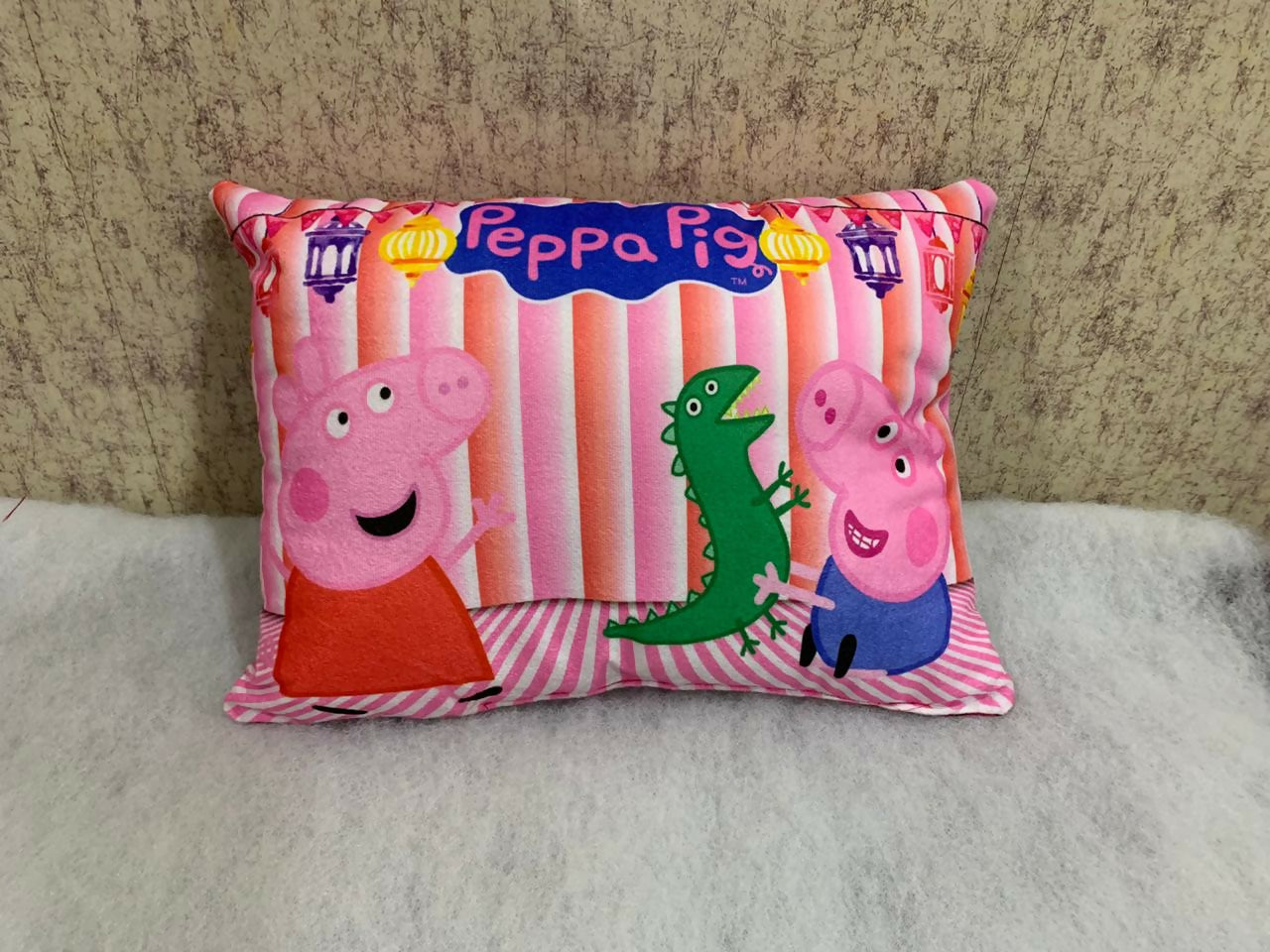 Unique Fashion Microfibre Filled Cushion For Kids - Peppa Pig Pink - Distacart