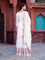 Thumbnail for Lehenga Mart Designer Sharara Suit for women - White - Distacart