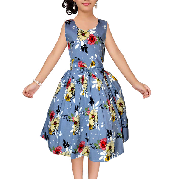 Asmaani Kids Party Wear Stylish Dresses, Perfect for Parties, Functions & Vacations - Grey
