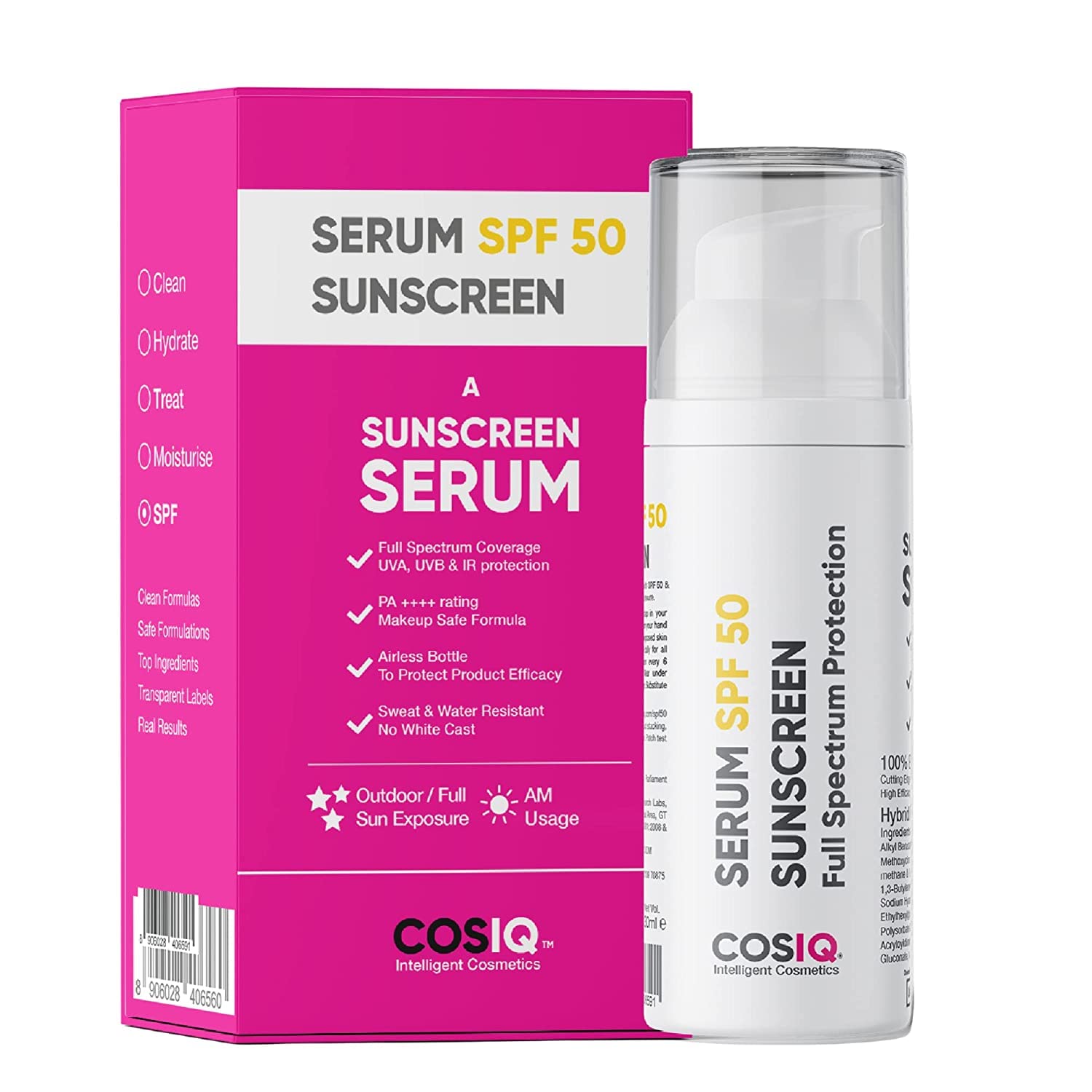 Cos-IQ Outdoor Sunscreen Serum SPF 50 PA++++ - Distacart