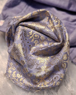 Thumbnail for Kia Fashions Mauve Benarsi With Gold & Silver Weave Readymade Blouse - Distacart