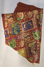 Thumbnail for Kia Fashions Rust Jacquard Weave Multi Color Weave Readymade Blouse - Distacart