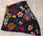 Thumbnail for Kia Fashions Navy Blue Multi Color Embroidered Readymade Blouse