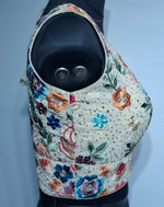 Thumbnail for Kia Fashions Off-White Multi Color Embroidered Readymade Blouse