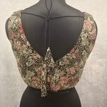 Thumbnail for Kia Fashions Black Georgette Multi Color Emb & Sqn Readymade Blouse - Distacart