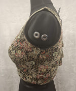 Thumbnail for Kia Fashions Black Georgette Multi Color Emb & Sqn Readymade Blouse - Distacart