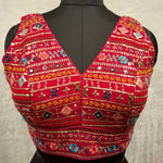Thumbnail for Kia Fashions Hot Pink Multi Color Embroidered Readymade Blouse - Distacart