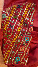 Thumbnail for Kia Fashions Hot Pink Multi Color Embroidered Readymade Blouse - Distacart