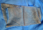Thumbnail for Kia Fashions Blue Red Dual Tone Glitter Fabric Readymade Blouse - Distacart