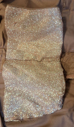 Thumbnail for Kia Fashions Dusty Pink Dual Tone Glitter Fabric Readymade Blouse - Distacart