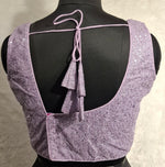 Thumbnail for Kia Fashions Lilac All Over Silver Sequins Readymade Blouse - Distacart