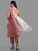 Thumbnail for Embroidered Kurta With Pant & Dupatta Set, Multicolor - Hiral Fashion - Distacart