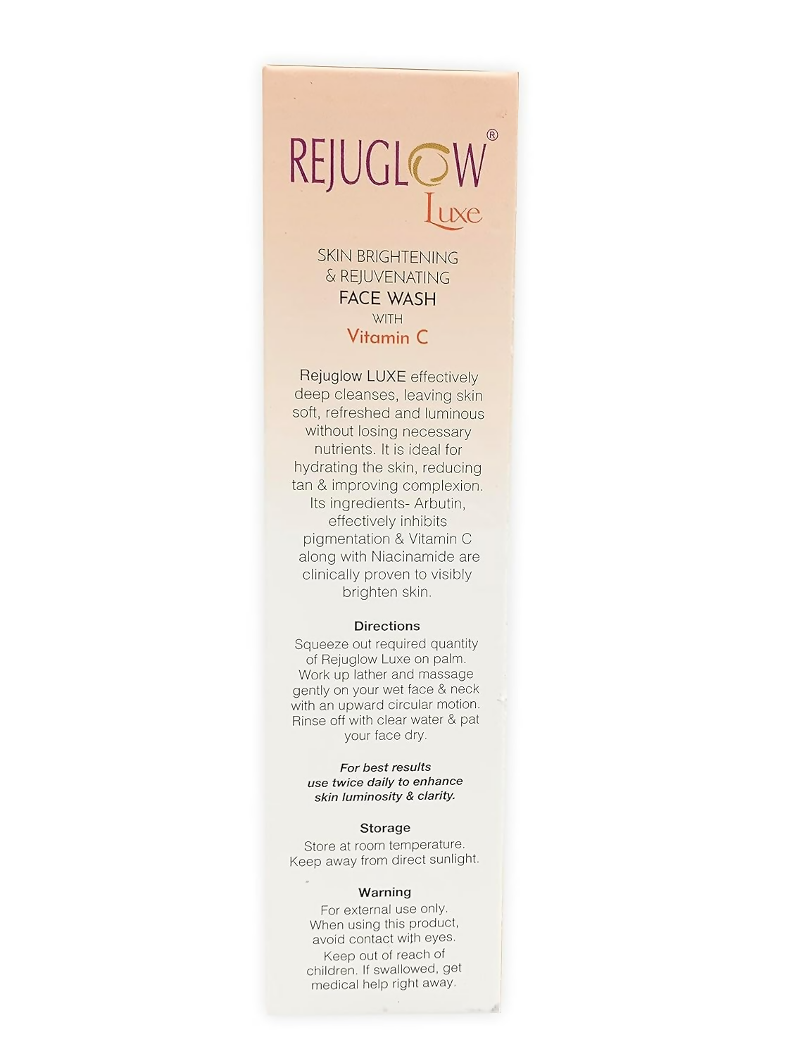 Rejuglow Luxe Skin Brightening & Rejuvenating Face Wash - Distacart