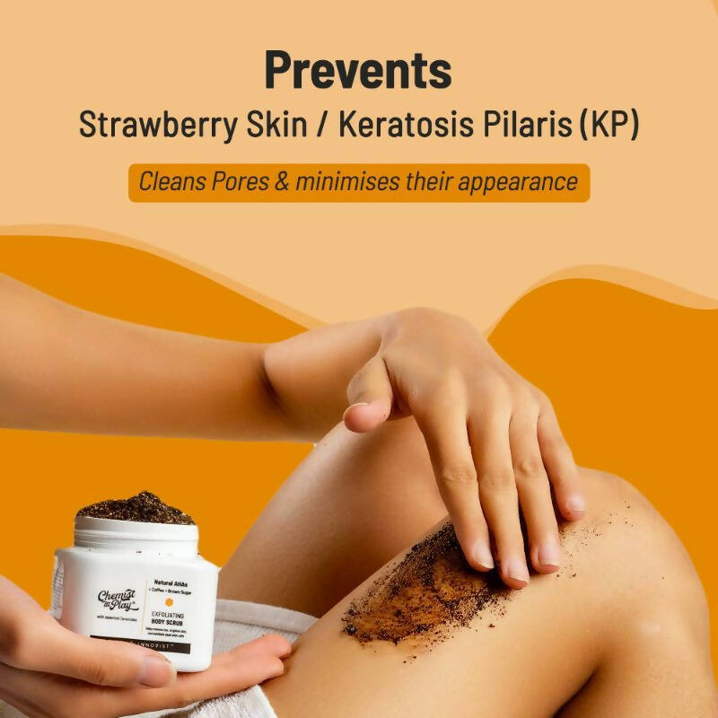 Chemist At Play Exfoliating Body Scrub For Removing Tan & Dead Skin Cells, Men & Women - Limited Time Offer