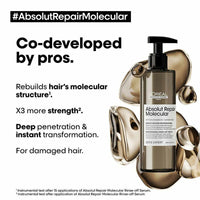 Thumbnail for L'Oreal Paris Absolut Repair Molecular Deep Repairing Hair Rinse-Off Serum - Distacart