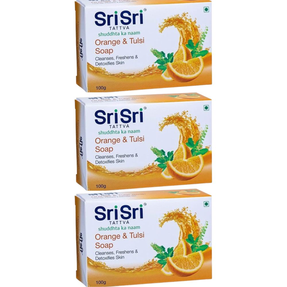 Sri Sri Tattva Orange & Tulsi Soap - 100gm