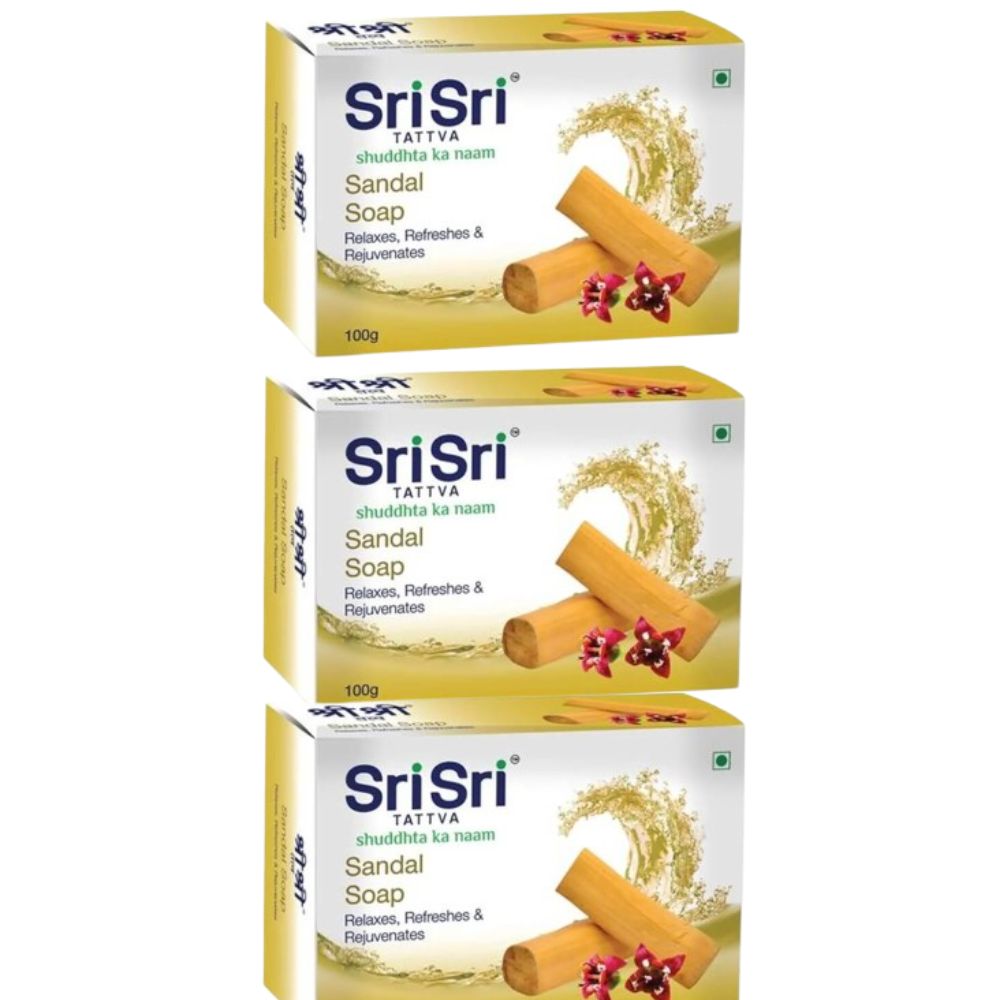 Sri Sri Tattva Sandal Soap - 100gm - Distacart