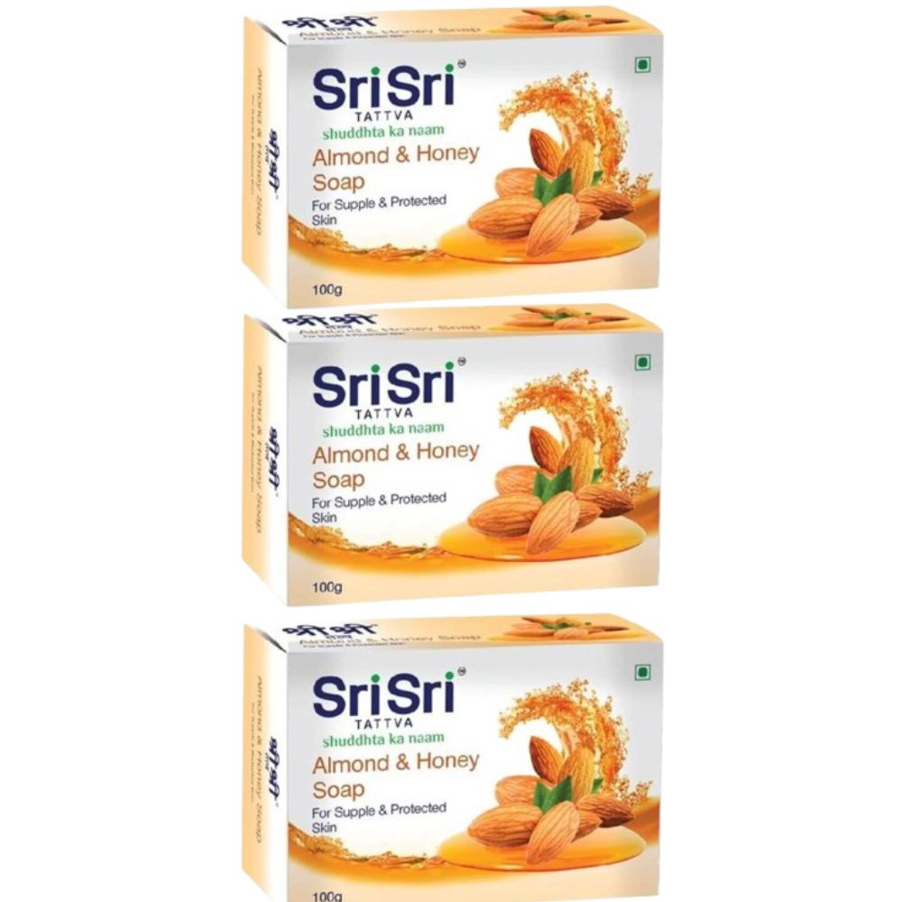 Sri Sri Tattva Almond Honey Soap - 100gm
