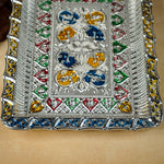 Thumbnail for Sri Rudra Square Meenakari Tray (SR 03477) - Distacart