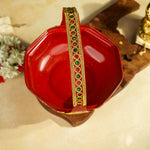Thumbnail for Sri Rudra Decorative Steel Pooja Basket (SR 00717) - Distacart