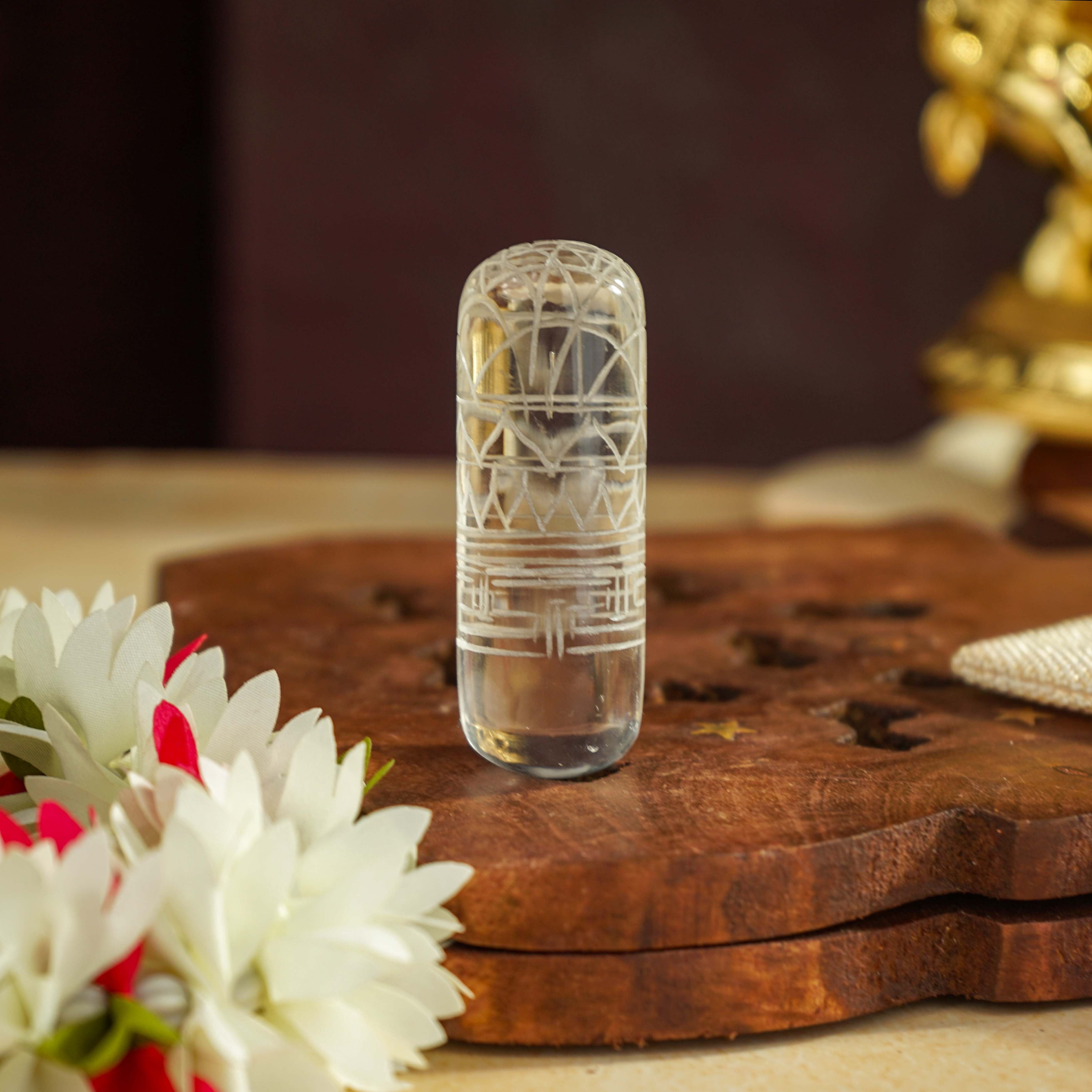 Sri Rudra Sphatika Rekhankit - Distacart