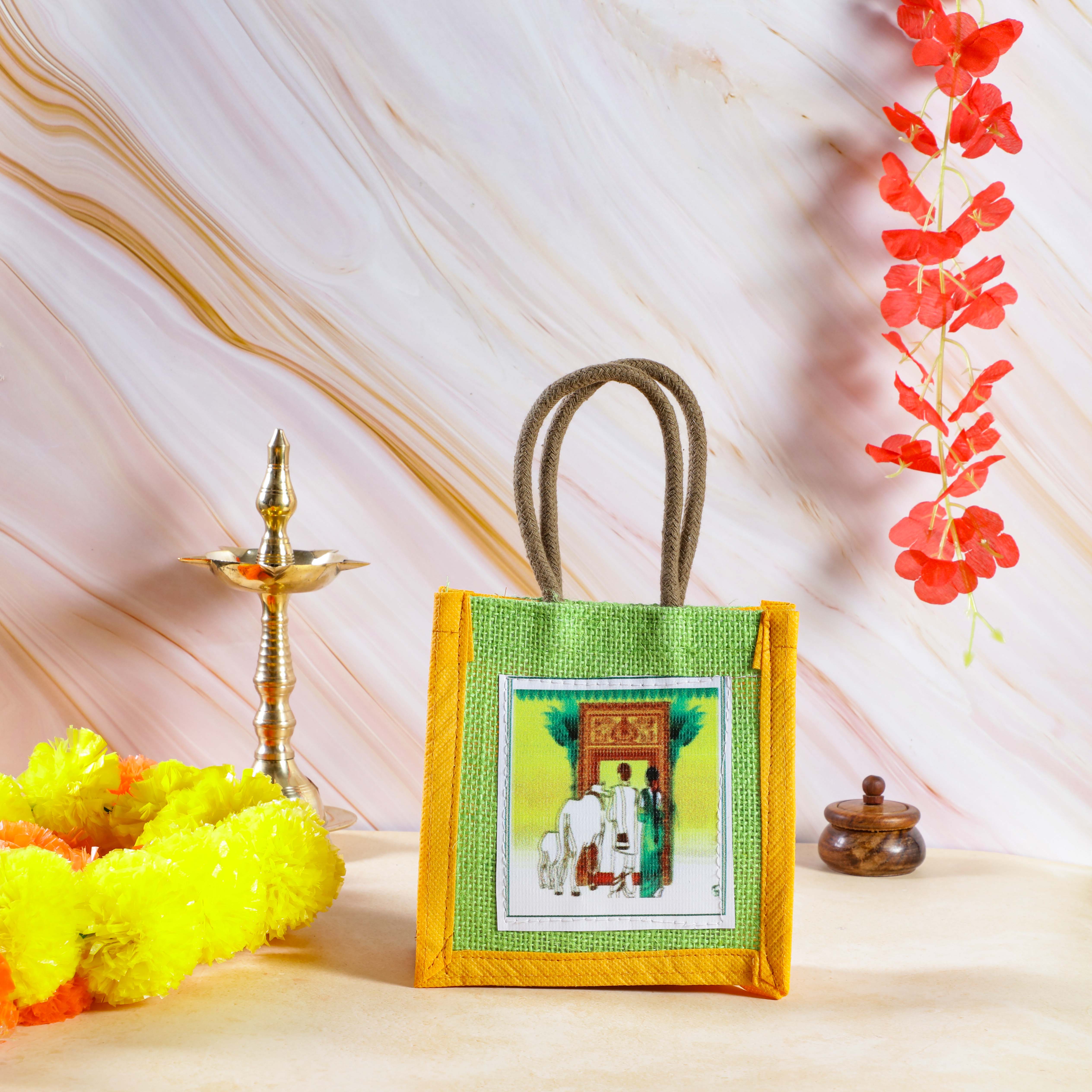 Sri Rudra Theme Jute Bag (SR 02786) - Distacart