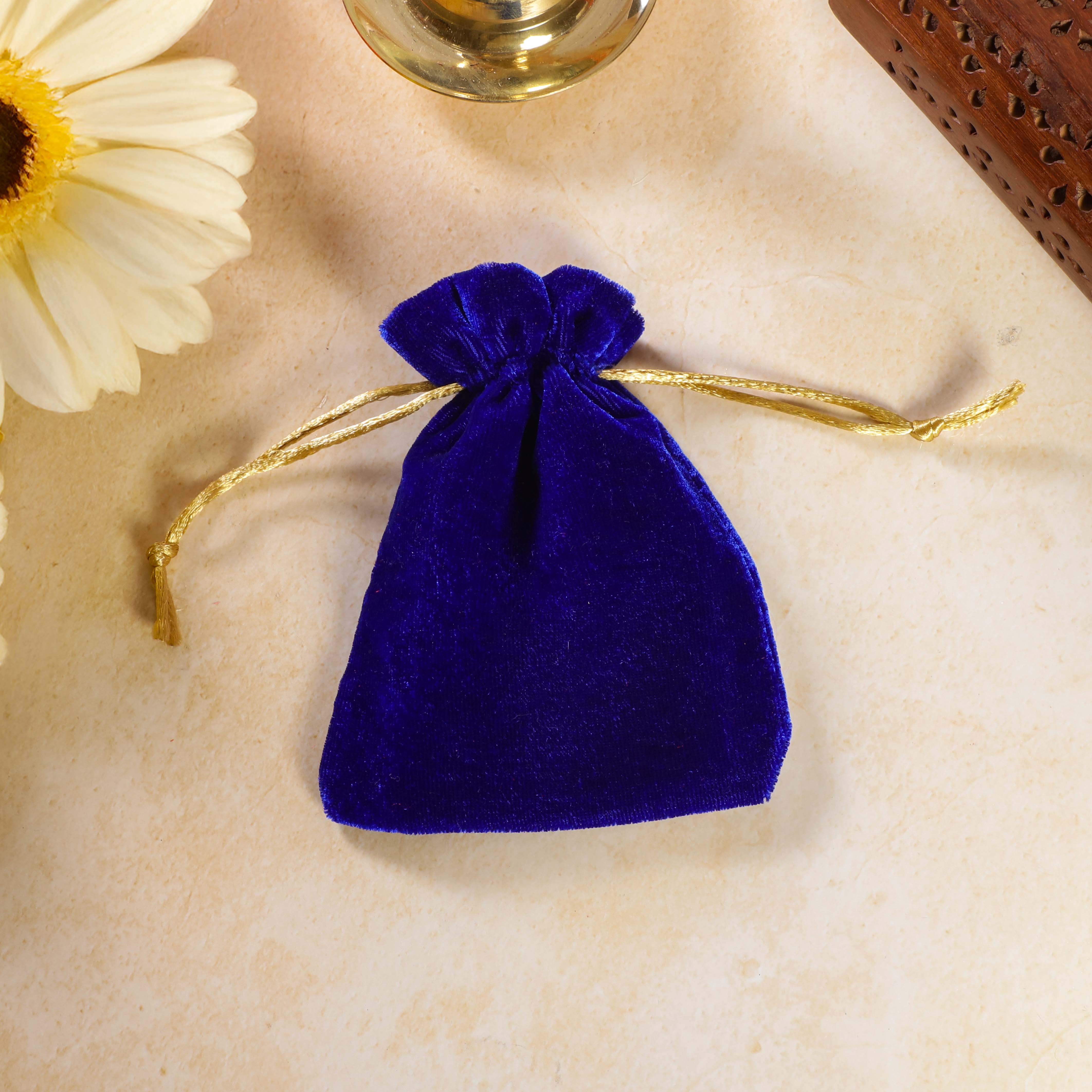 Sri Rudra Velvet Pouch SR 02702 - Distacart