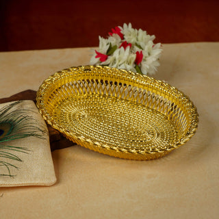 Sri Rudra Decorative Color Flower Tray (SR 0639) - Distacart