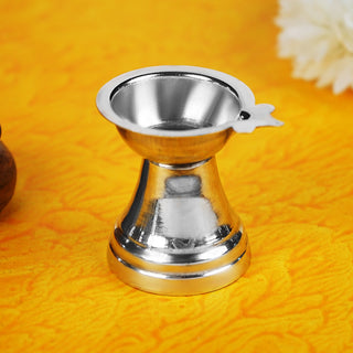 Sri Rudra German Silver Nilanjan Deepa SR 00076 - Distacart