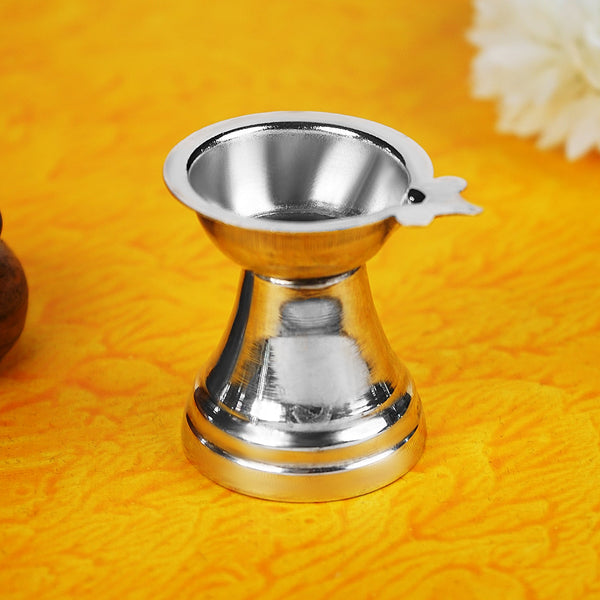 Sri Rudra German Silver Nilanjan Deepa SR 00076 - Distacart