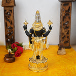 Thumbnail for Sri Rudra Gold & Silver Polished Balaji 8'' With Diamond (SR 00221)