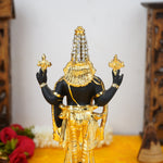 Thumbnail for Sri Rudra Gold & Silver Polished Balaji 8'' With Diamond (SR 00221)