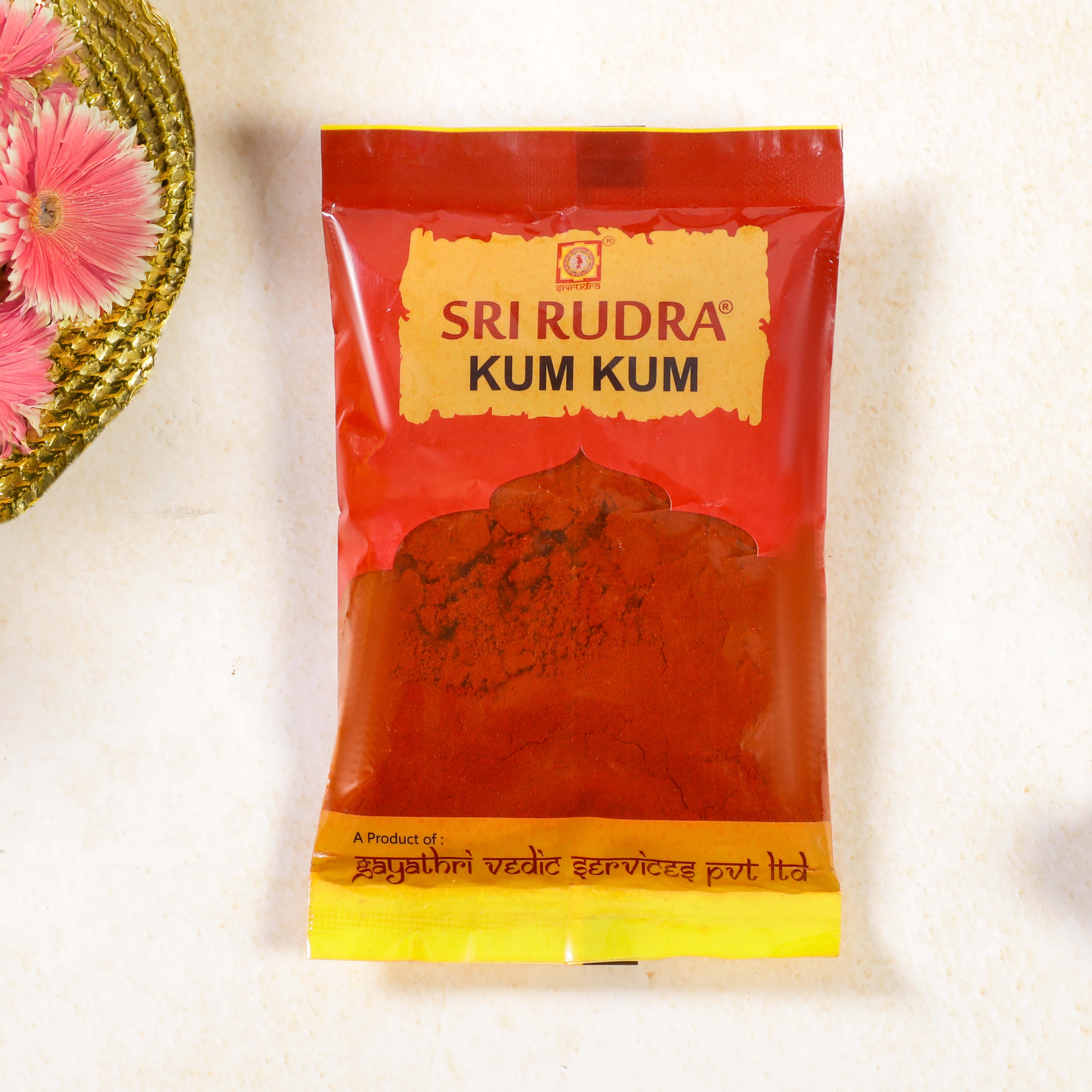 Sri Rudra Kumkum - Red Color - Distacart