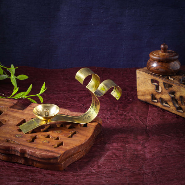 Sri Rudra Om Brass Diya (SR 02371)