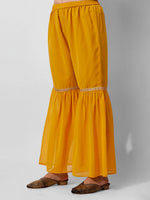 Thumbnail for Hand Embroidered Kurta With Sharara And Dupatta Set, Multicolor - Hiral Fashion - Distacart