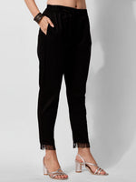 Thumbnail for Georgette Black Kurta With Pant Set, Multicolor - Hiral Fashion - Distacart