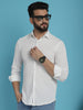 Indian Needle Men's Striped Casual Shirt - White - Distacart