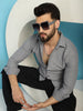 Indian Needle Men's Woven Design Casual Shirt - Light-Grey - Distacart