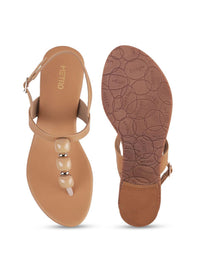 Thumbnail for Metro Women Beaded Thong Heels