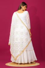 Thumbnail for Teeya Creation White Color Faux Georgette Heavy Embroidery Work Fully Stitched Sharara Suit - Distacart