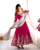 Teeya Creation Rani Color Heavy Georgette Embroidery Work Fully Stitched Gown - Distacart