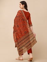 Thumbnail for Floral Printed Kurta With Pant And Dupatta Set, Multicolor - Hiral Fashion - Distacart