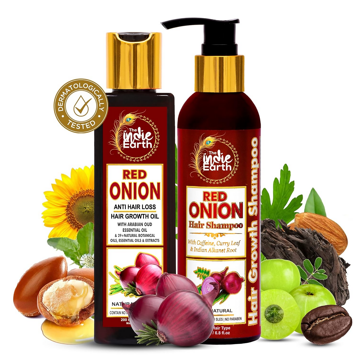 The Indie Earth Red Onion Anti Hair Loss & Hair Growth Combo - Distacart