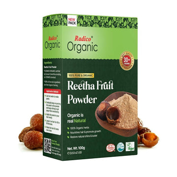 Radico Organic Reetha Hair Treatment Powder - Distacart