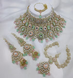 Thumbnail for Jewel City Traditional Kundan Bridal Jewelry for Women Handcrafted Necklace with Earrings, Maang Tikka, Indian Wedding Jewellery Set