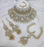 Thumbnail for Jewel City Traditional Kundan Bridal Jewelry for Women Handcrafted Necklace with Earrings, Maang Tikka, Indian Wedding Jewellery Set