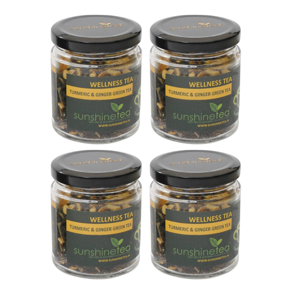 Sunshine Tea Turmeric & Ginger Green Tea - Distacart