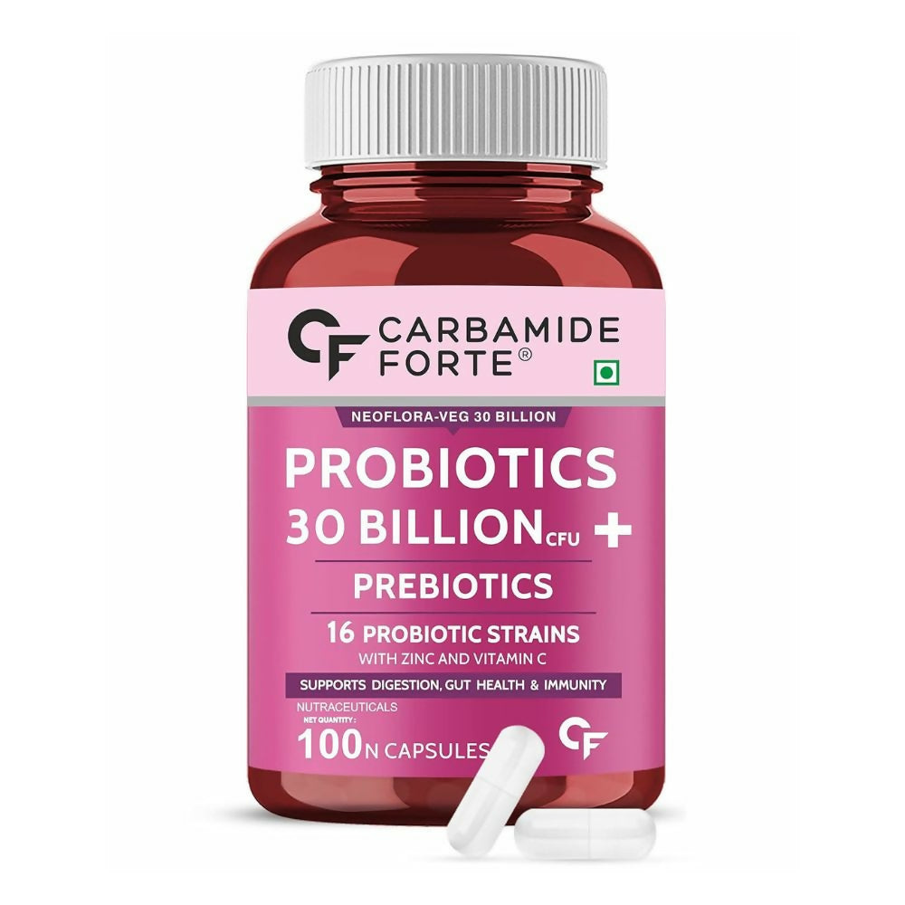 Carbamide Forte Probiotics Supplement 30 Billion Veg Capsules - Distacart