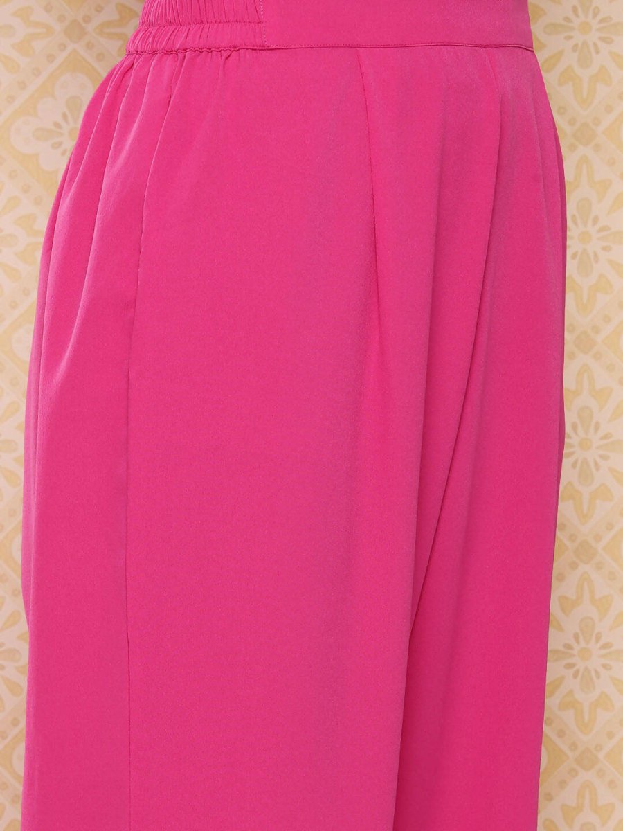 Ahalyaa Women's Traditional wear Kurta Set - Pink - Distacart